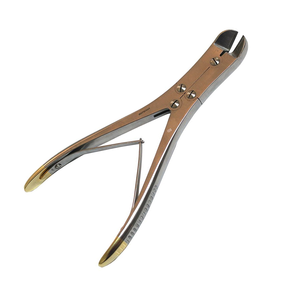 T.C. Pin Cutter 9″ Curved with Gold Handle